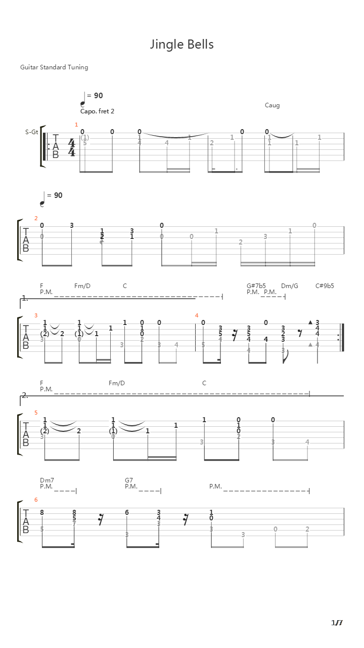 (Christmas Carol) Jingle Bell吉他谱