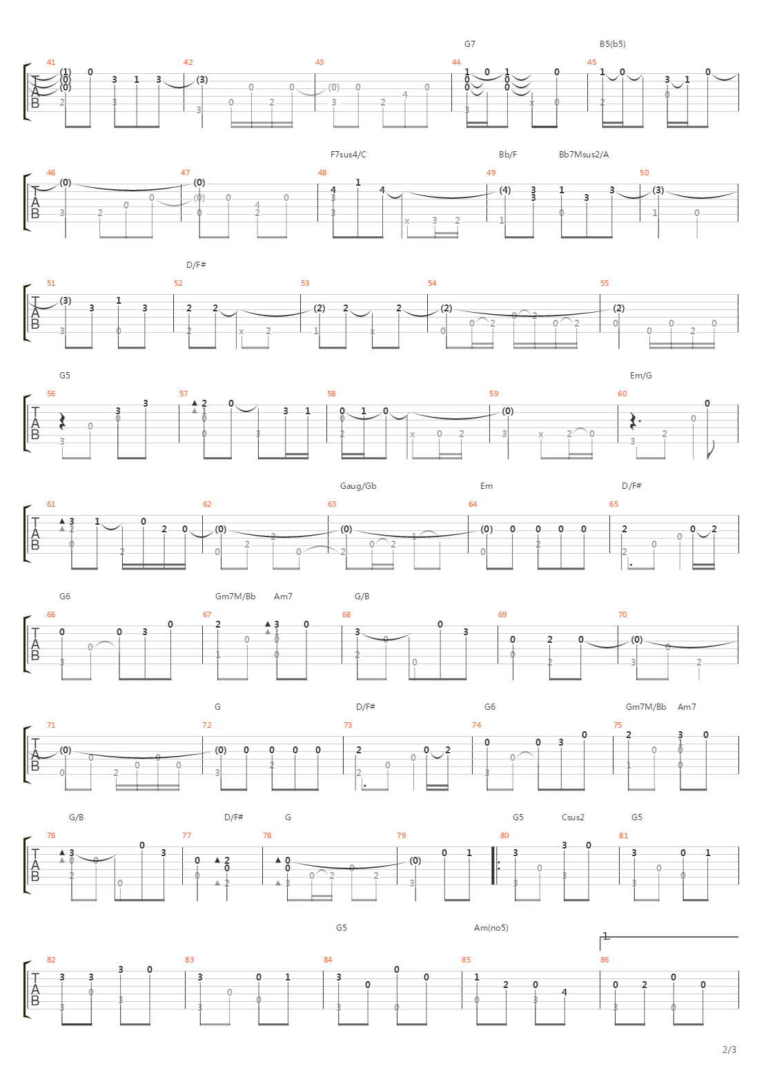 The Christmas Song吉他谱