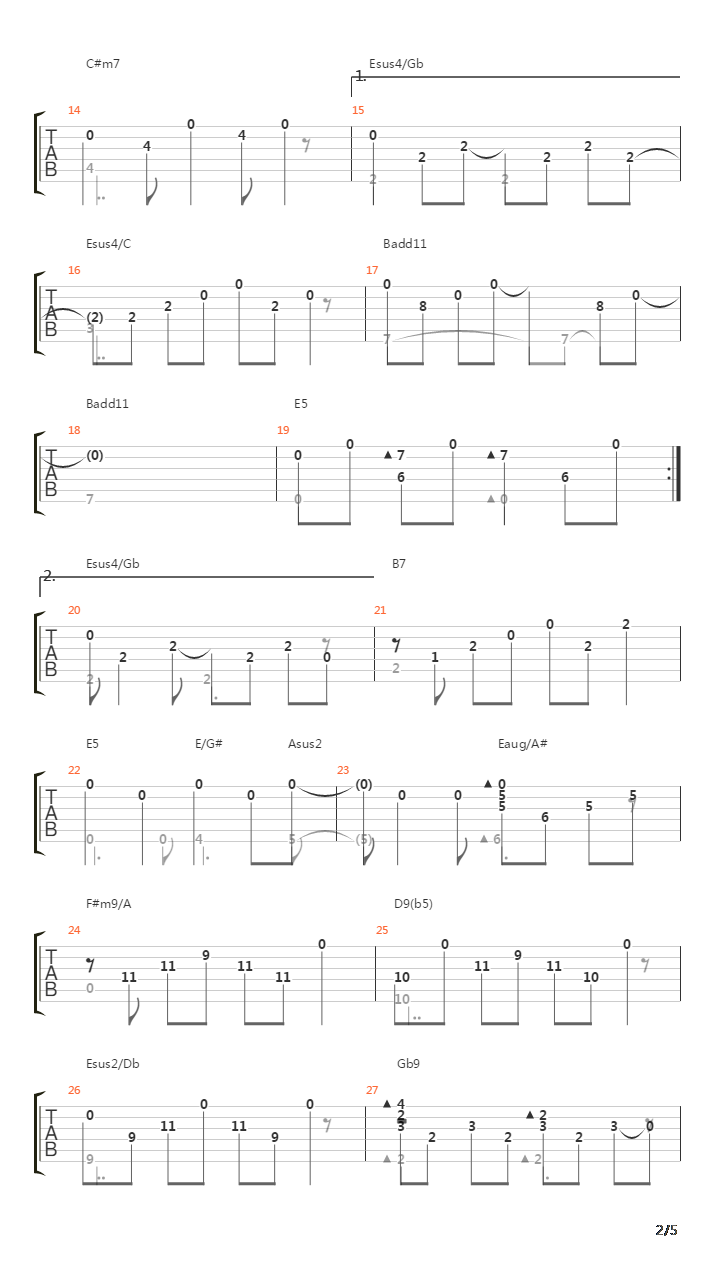 Nanairo吉他谱