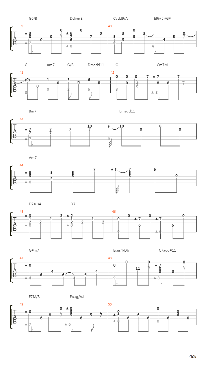 Nanairo吉他谱