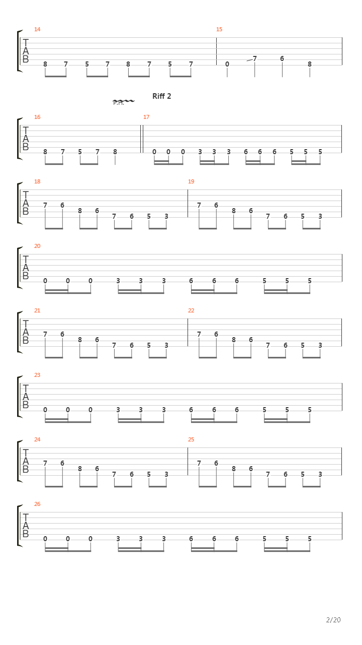 The Lament Configuration吉他谱