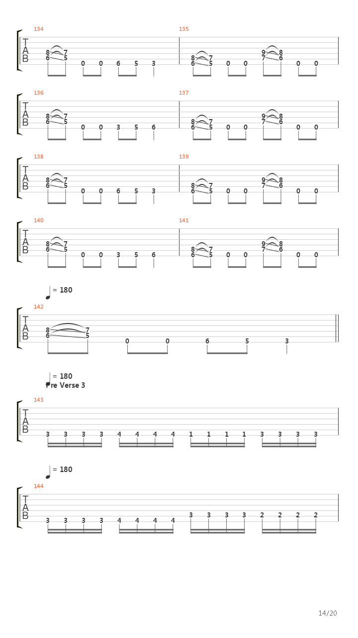 The Lament Configuration吉他谱