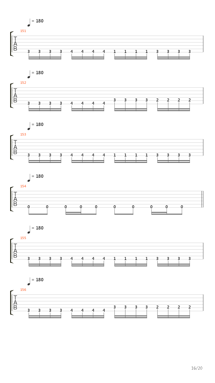 The Lament Configuration吉他谱