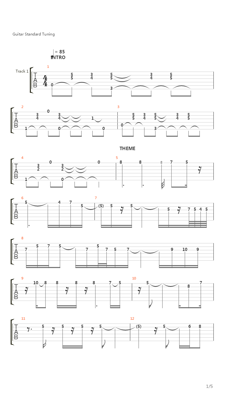 Black Orpheus吉他谱