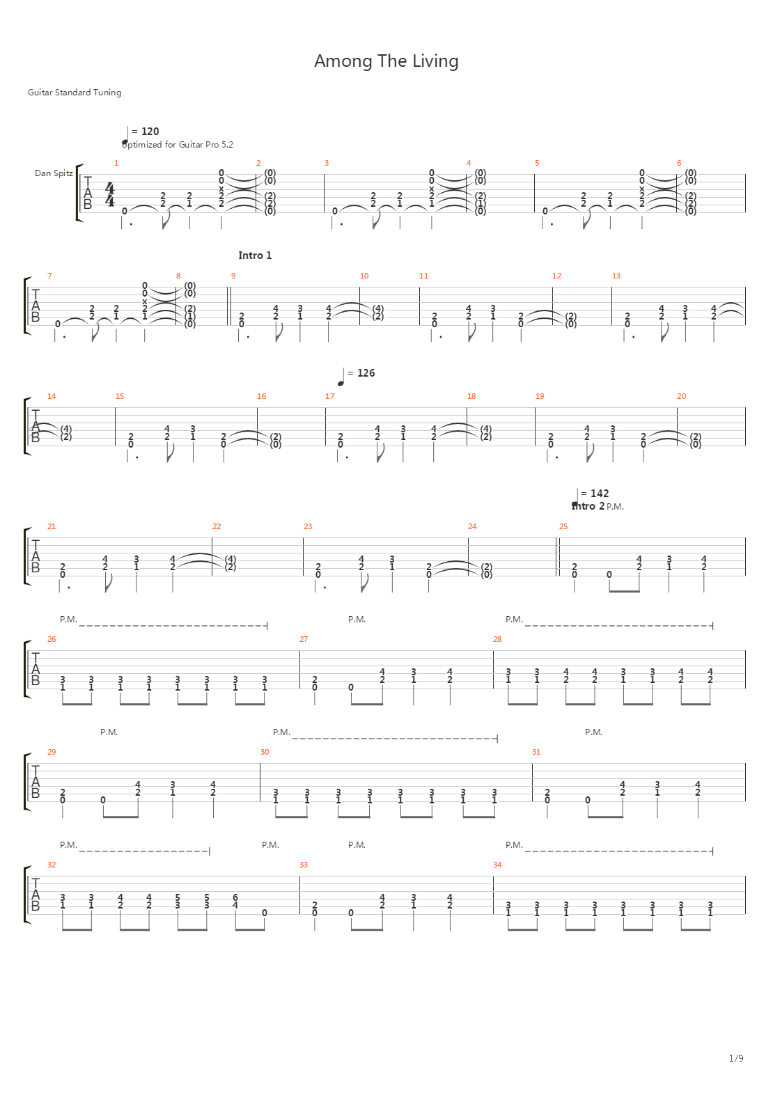Among The Living吉他谱