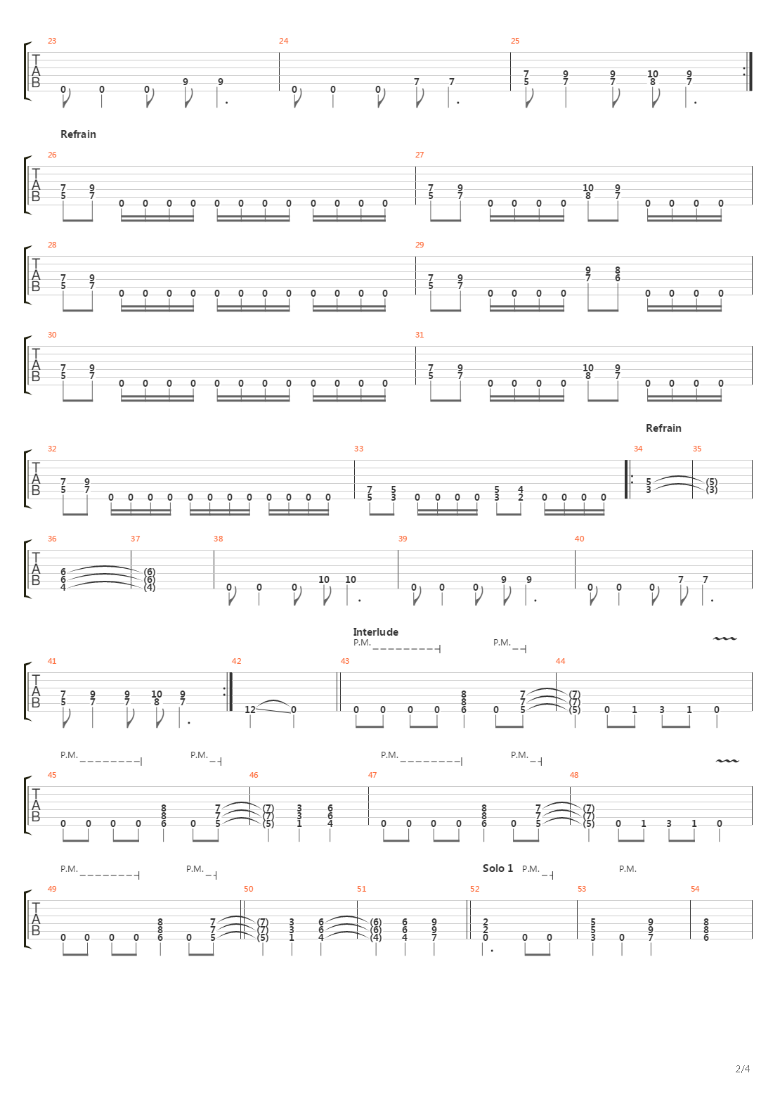 The Race吉他谱