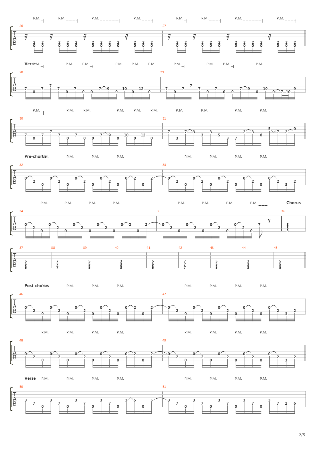 Parallels吉他谱