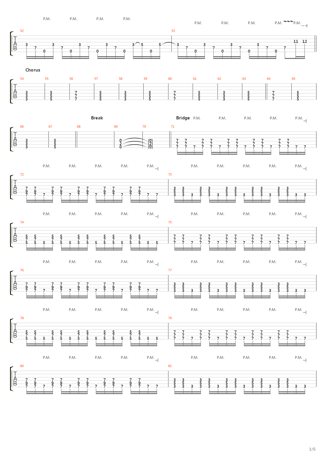 Parallels吉他谱