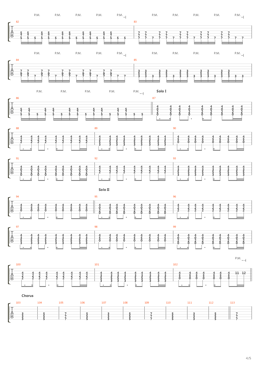 Parallels吉他谱