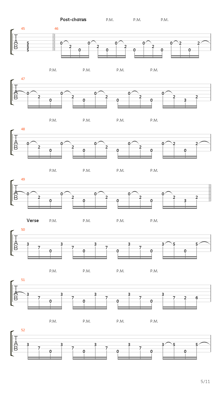 Parallels吉他谱