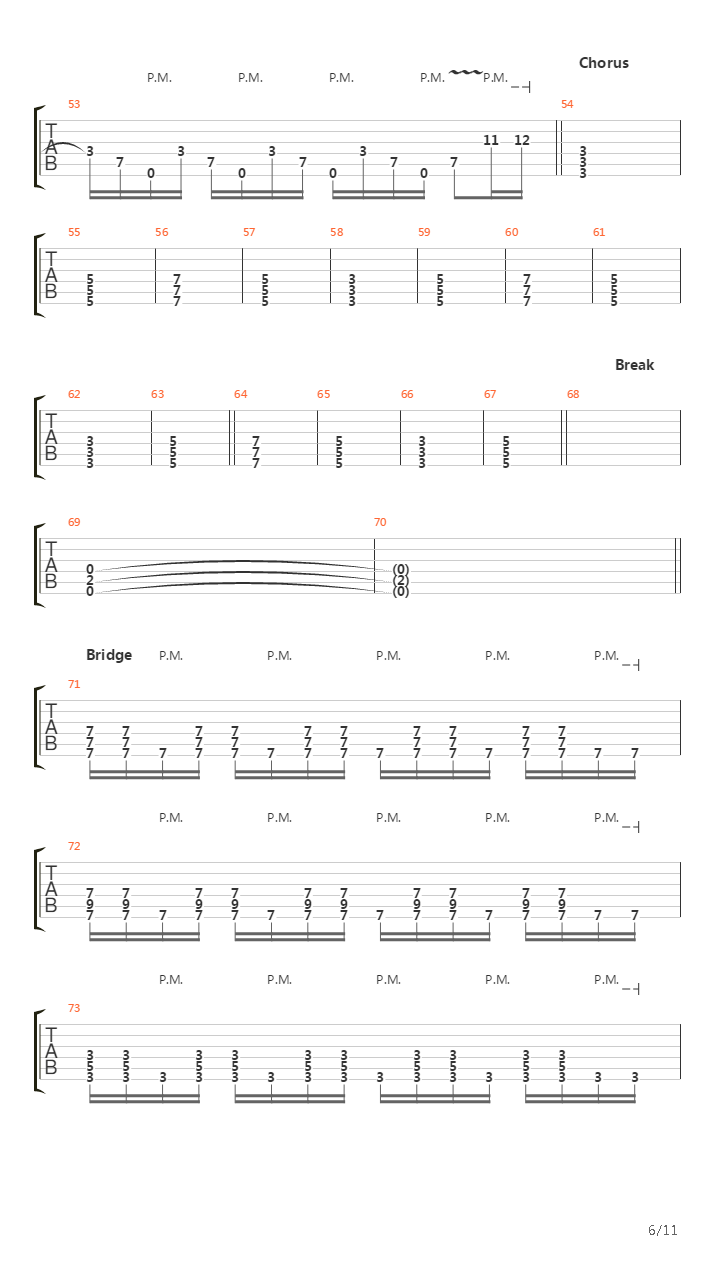 Parallels吉他谱