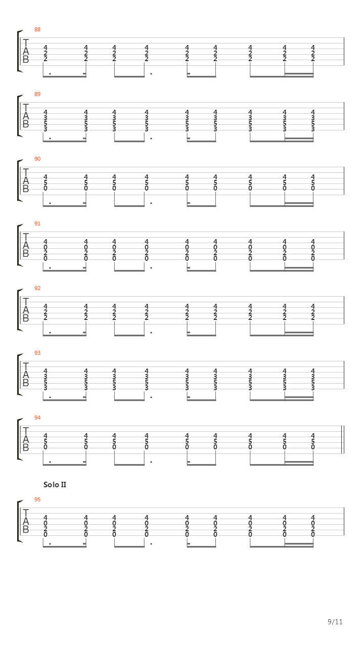 Parallels吉他谱