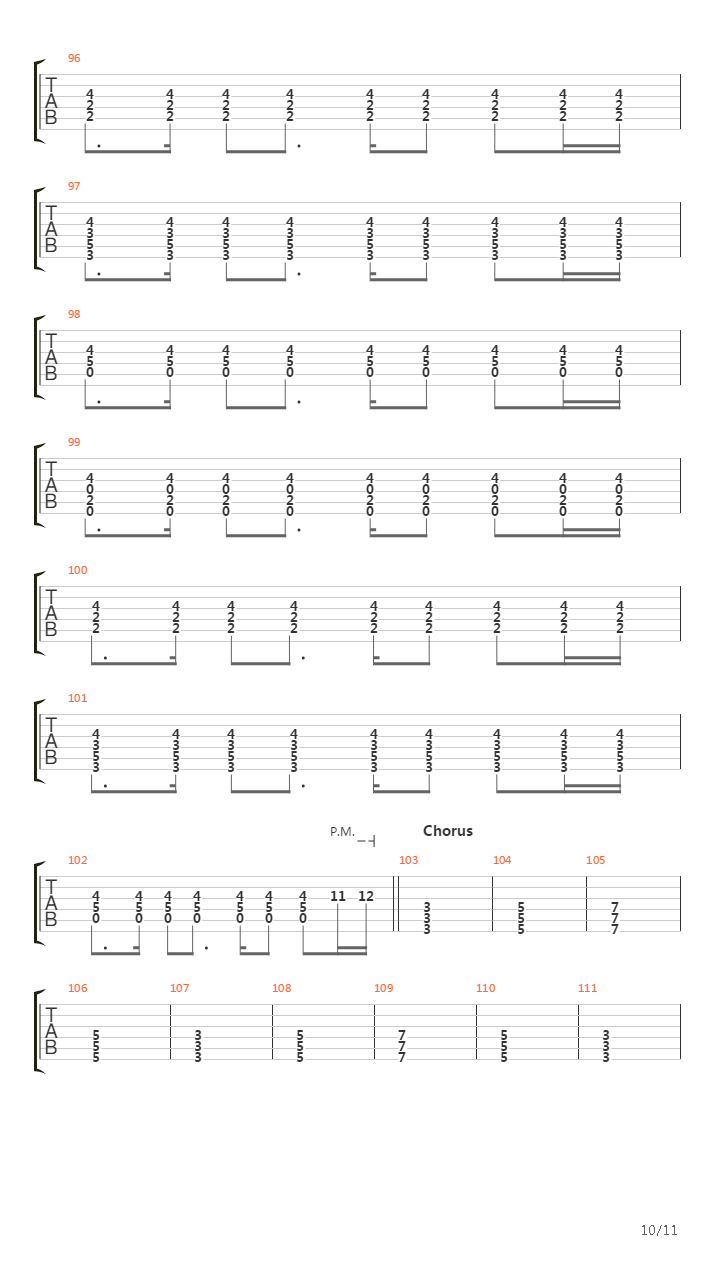 Parallels吉他谱