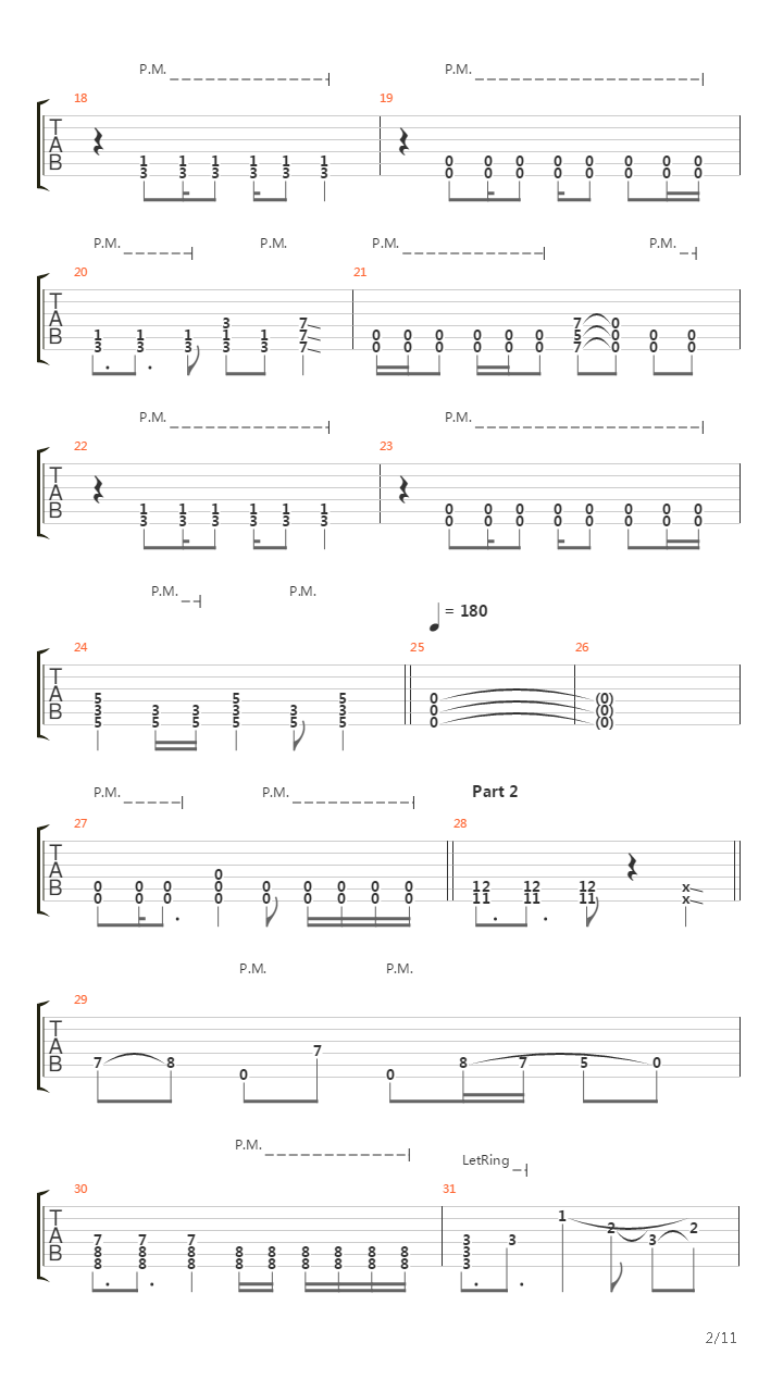 Float吉他谱