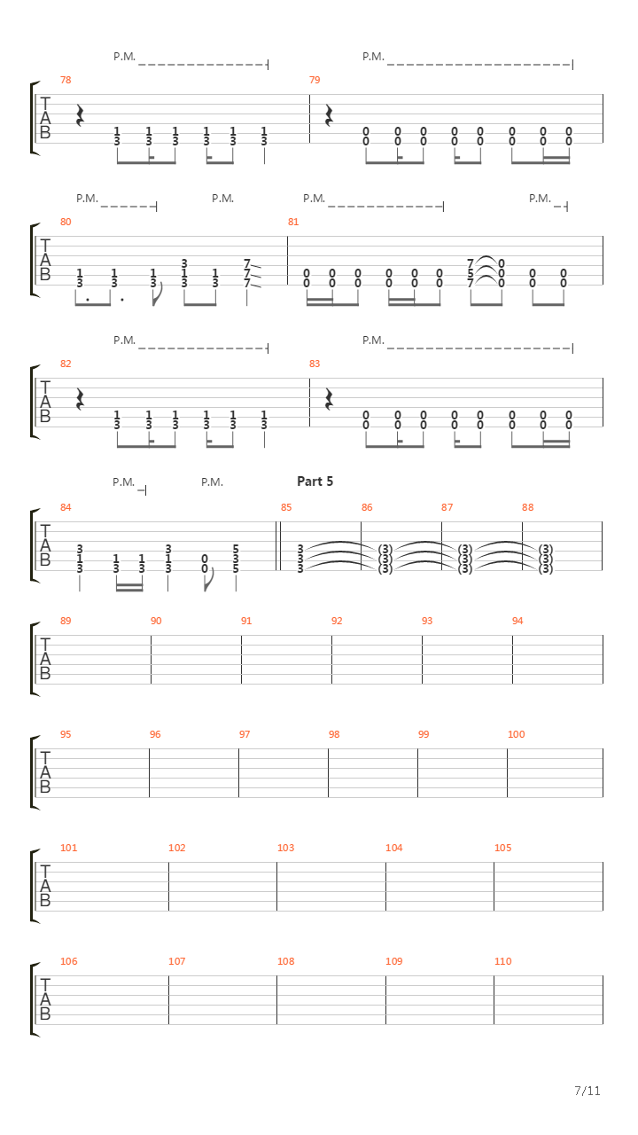 Float吉他谱