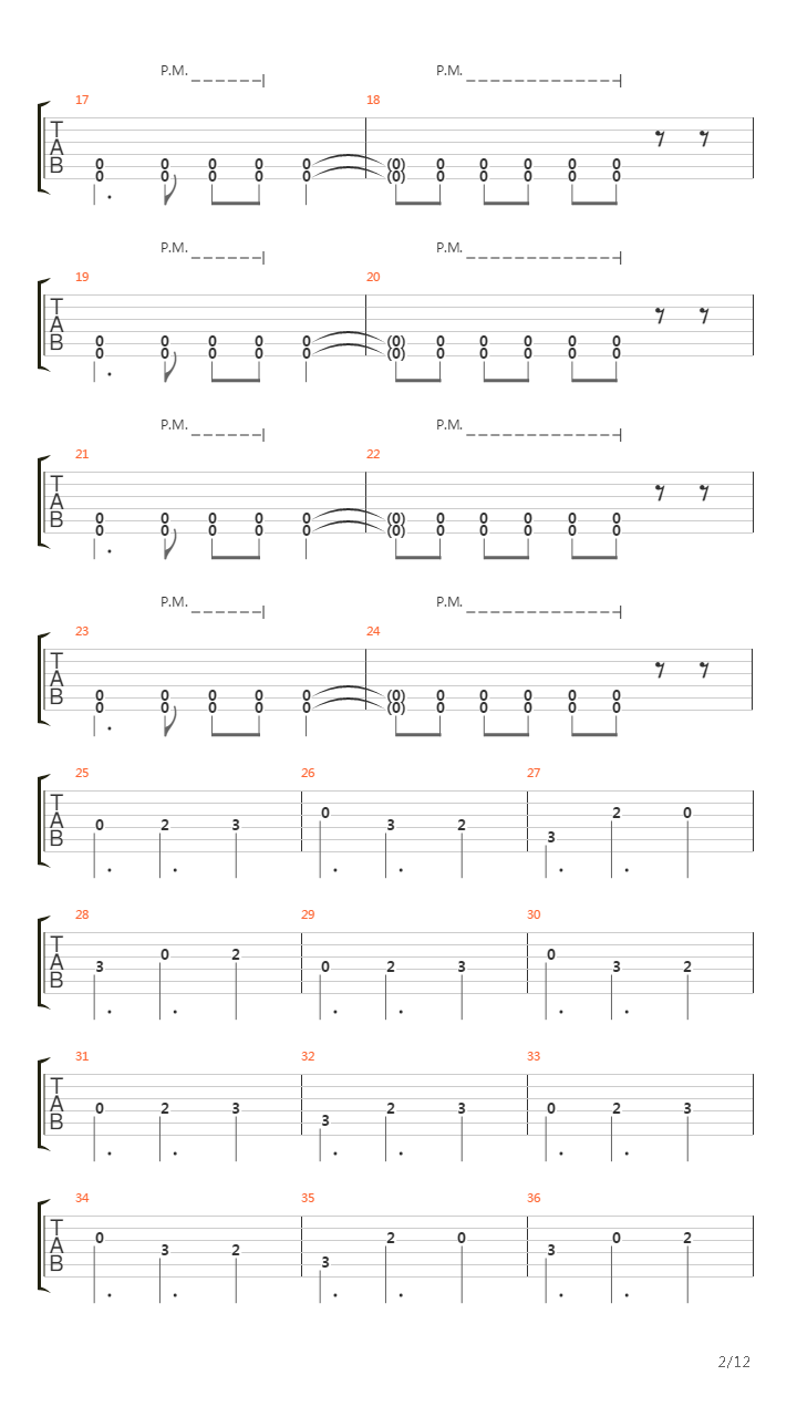 Chapter Four吉他谱