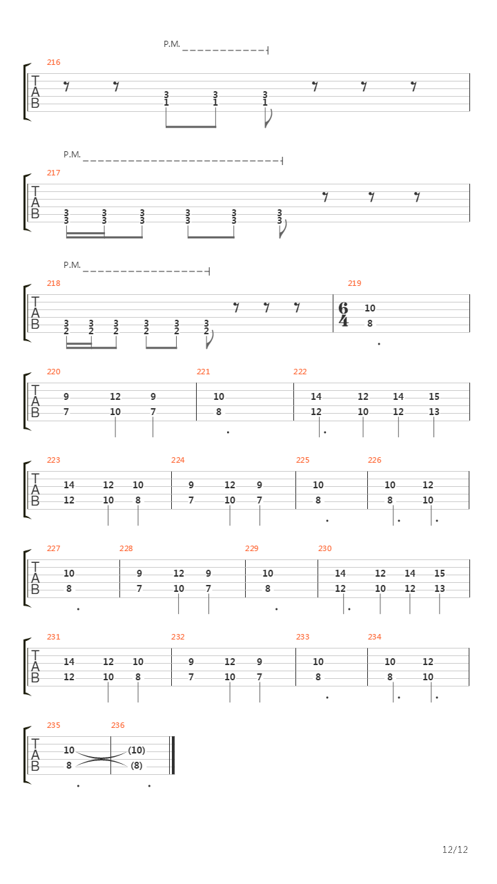 Chapter Four吉他谱