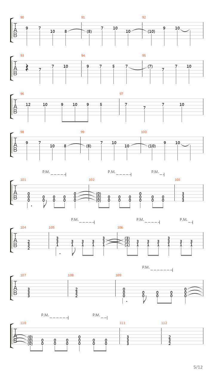 Chapter Four吉他谱