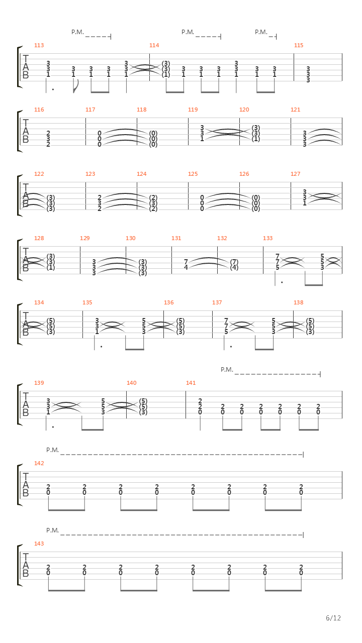 Chapter Four吉他谱