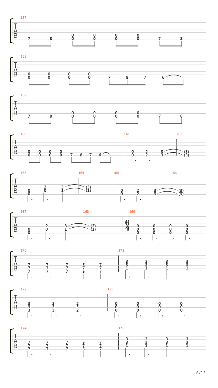 Chapter Four吉他谱