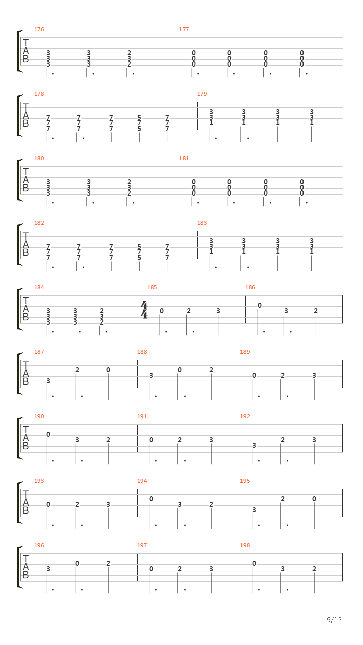 Chapter Four吉他谱