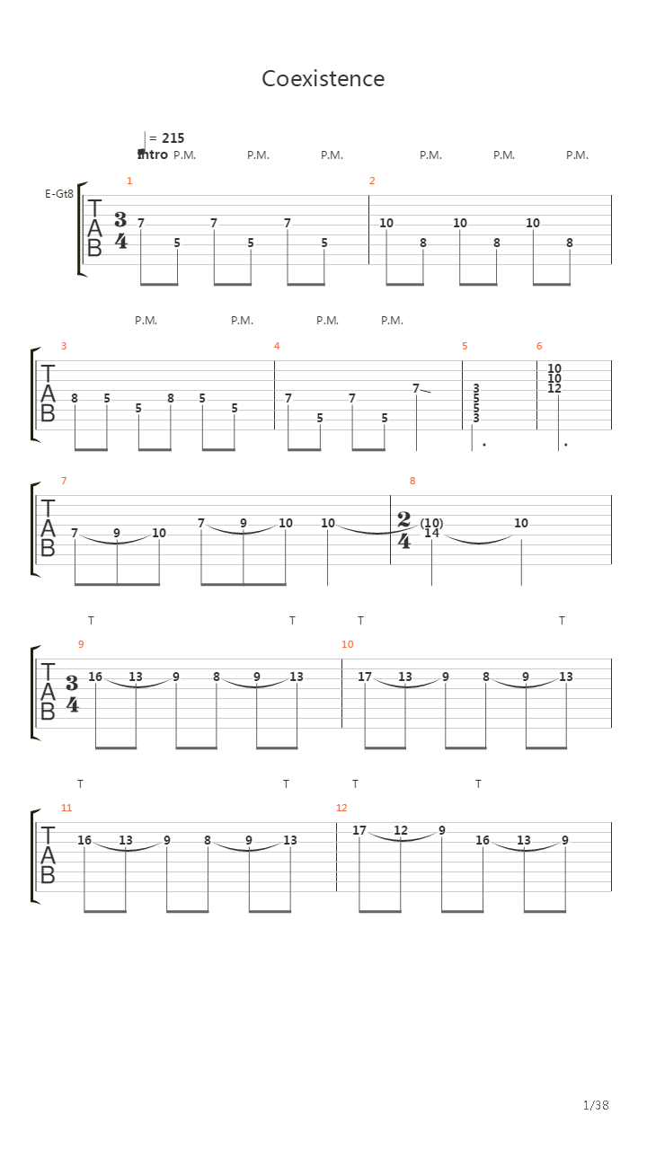 Coexistence吉他谱