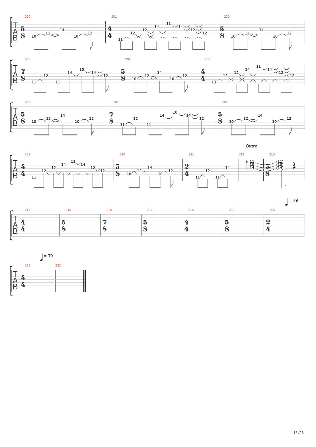 The Aura吉他谱