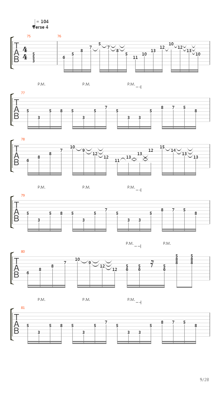 The Aura吉他谱