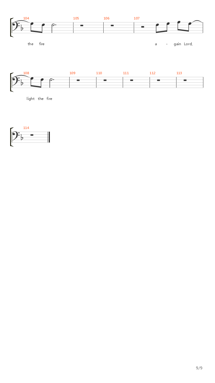 Light The Fire Again吉他谱