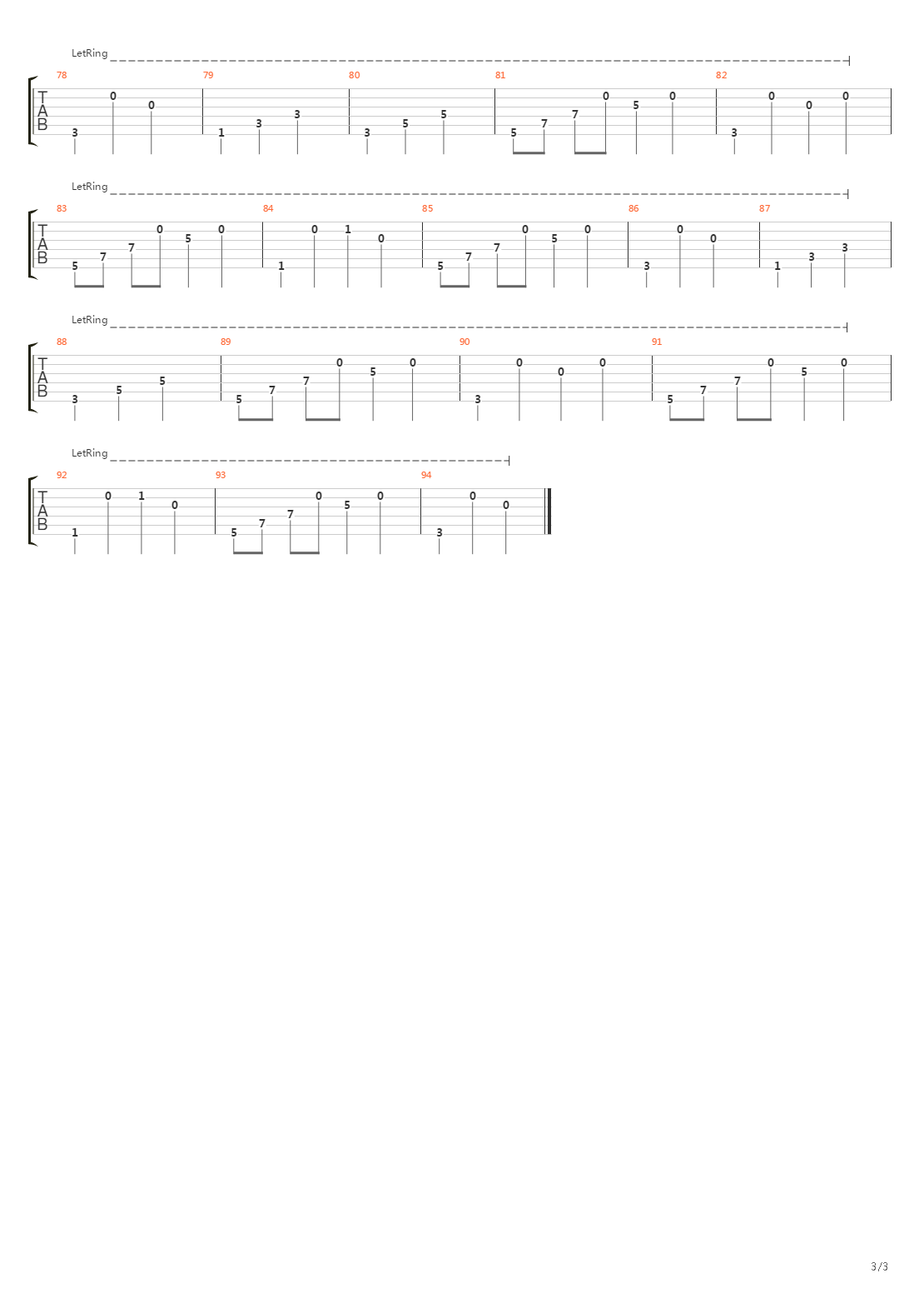 Pale Hill吉他谱