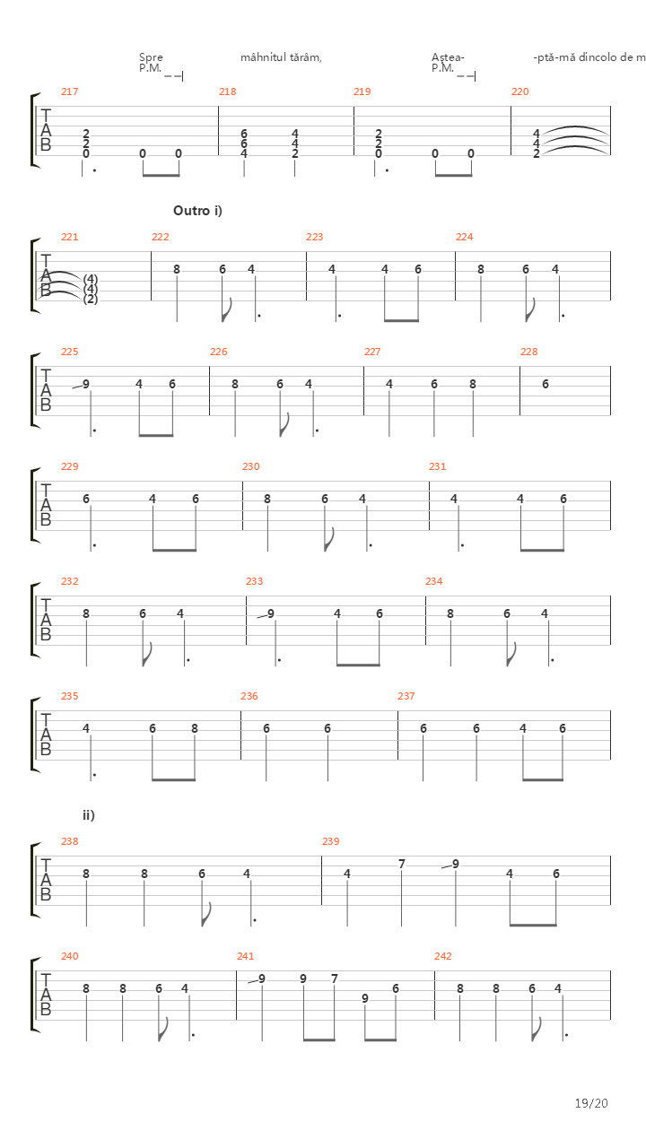 Asteapta-Ma Dincolo De Moarte吉他谱