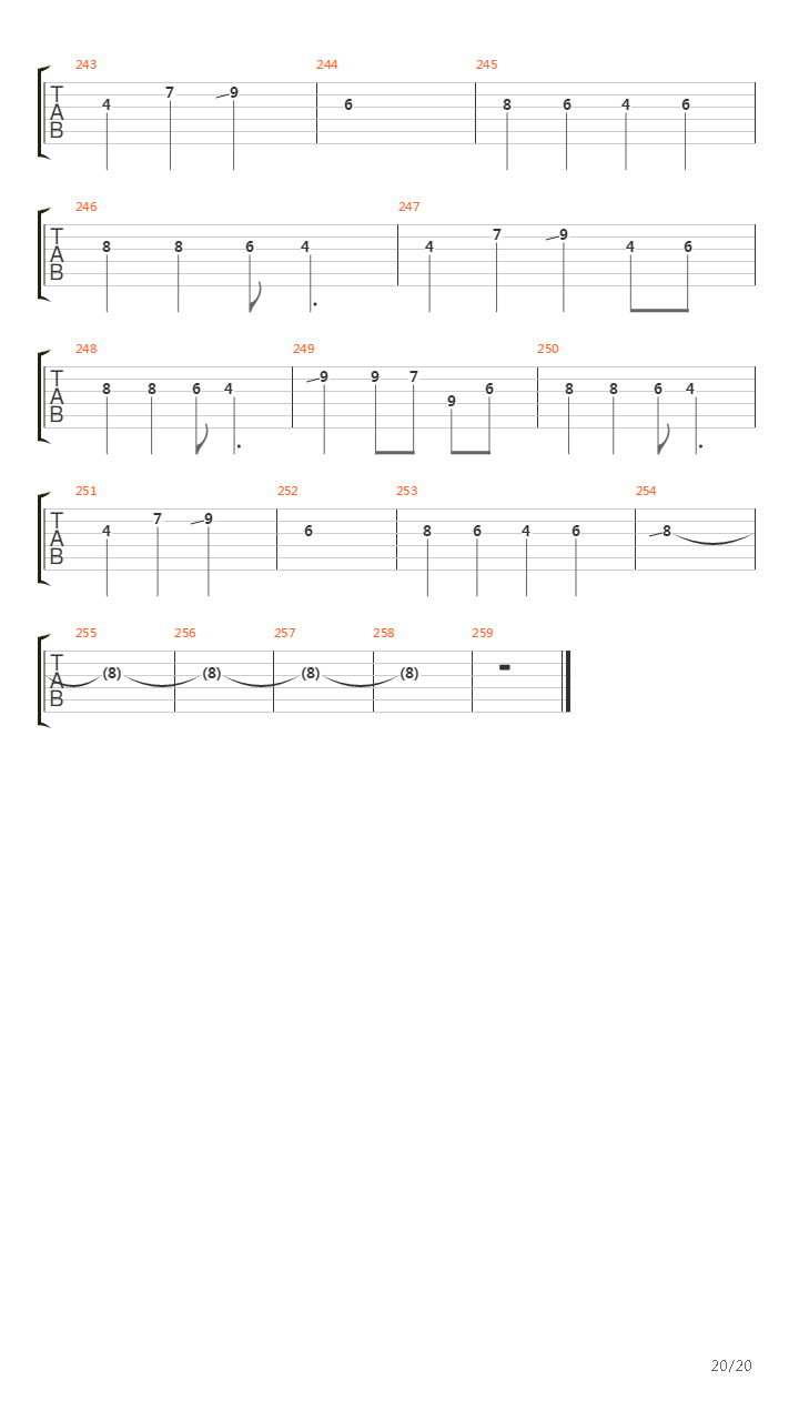 Asteapta-Ma Dincolo De Moarte吉他谱