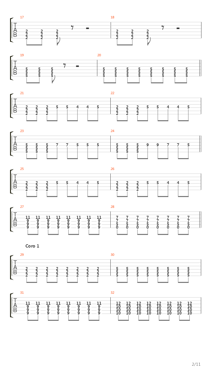 El Error吉他谱