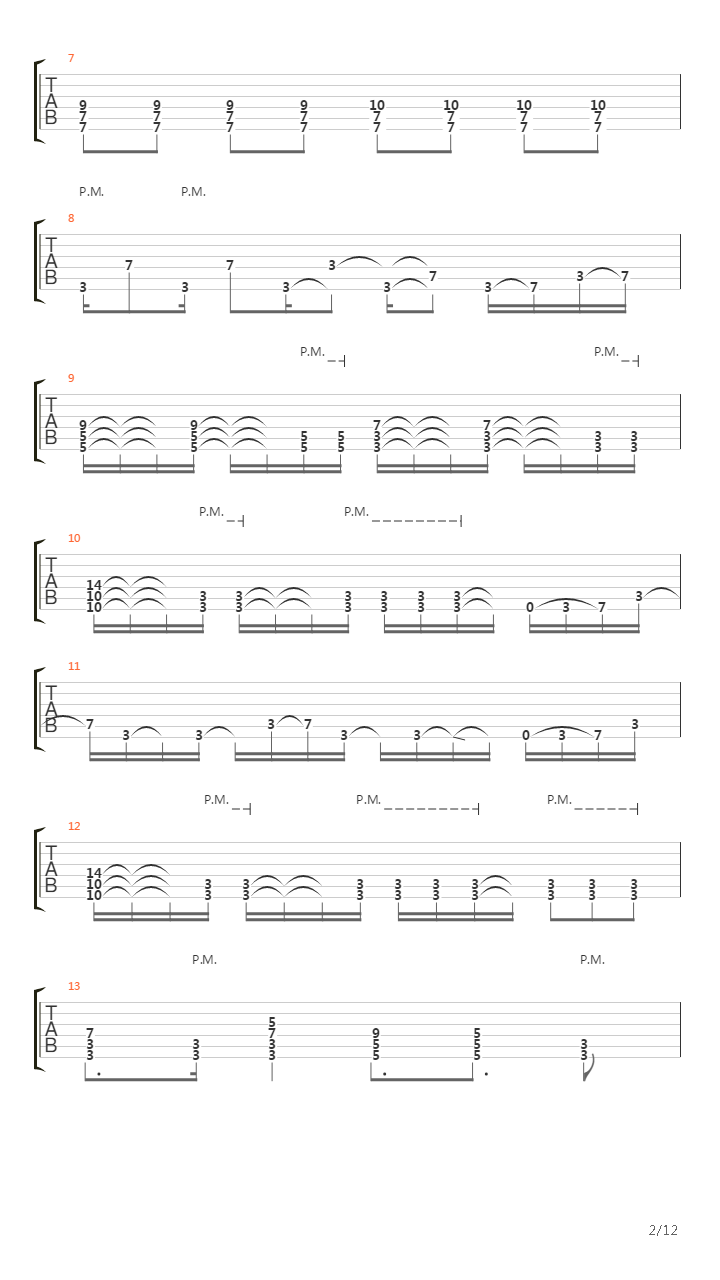 Echoes吉他谱
