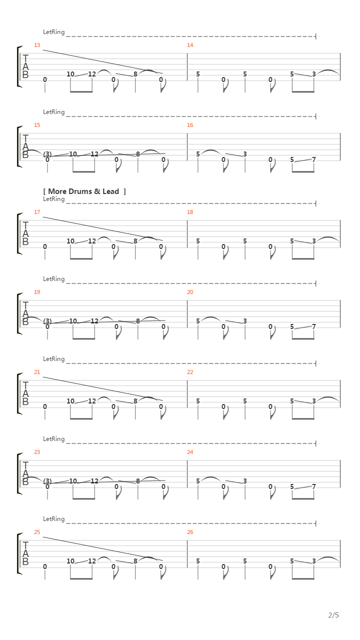 Pulsar吉他谱