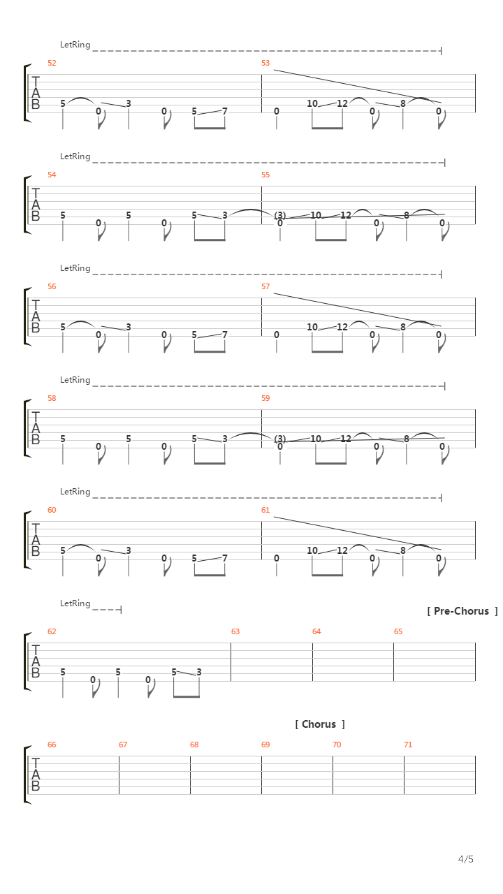 Pulsar吉他谱