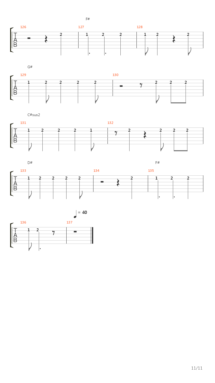 1970吉他谱