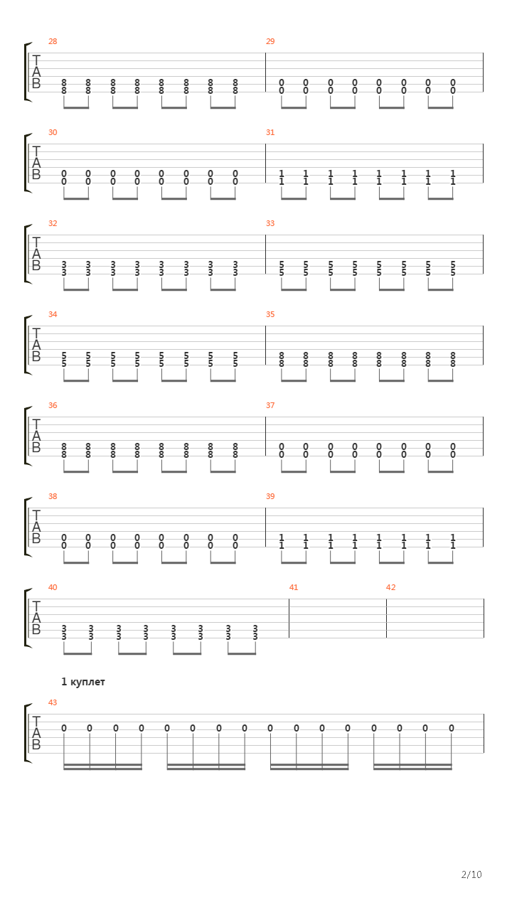 Notes In Constellations吉他谱