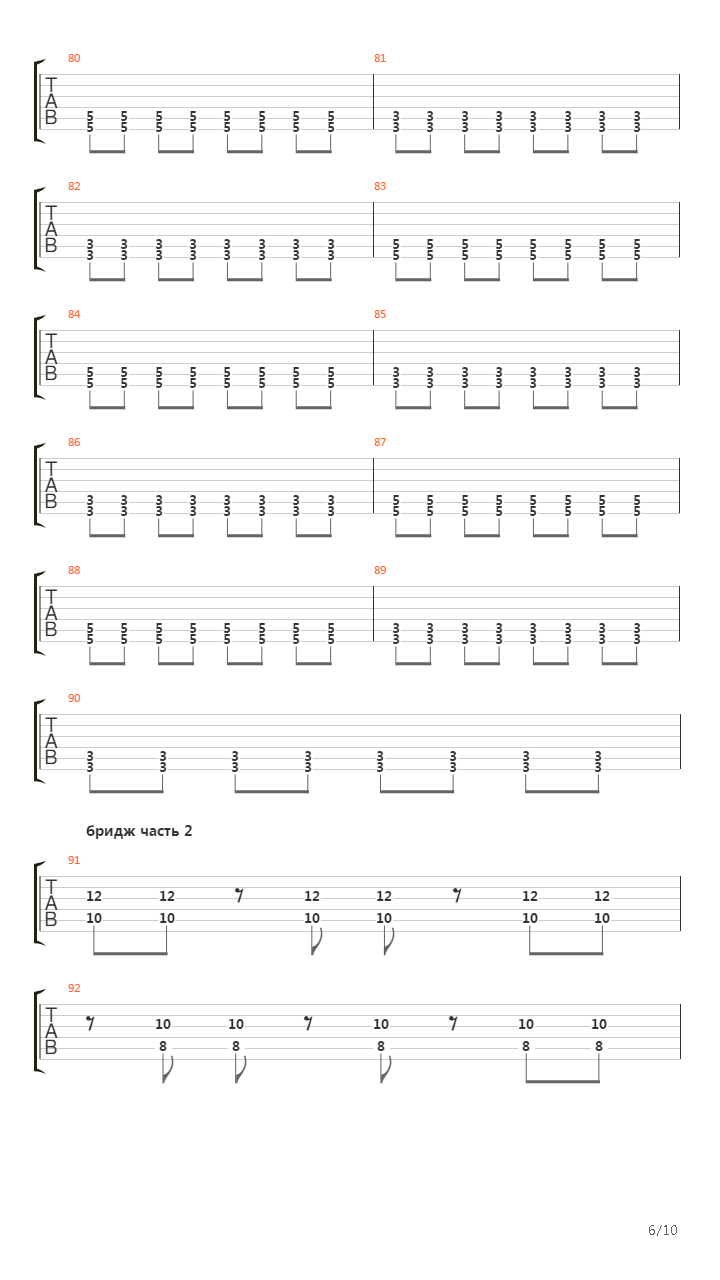 Notes In Constellations吉他谱