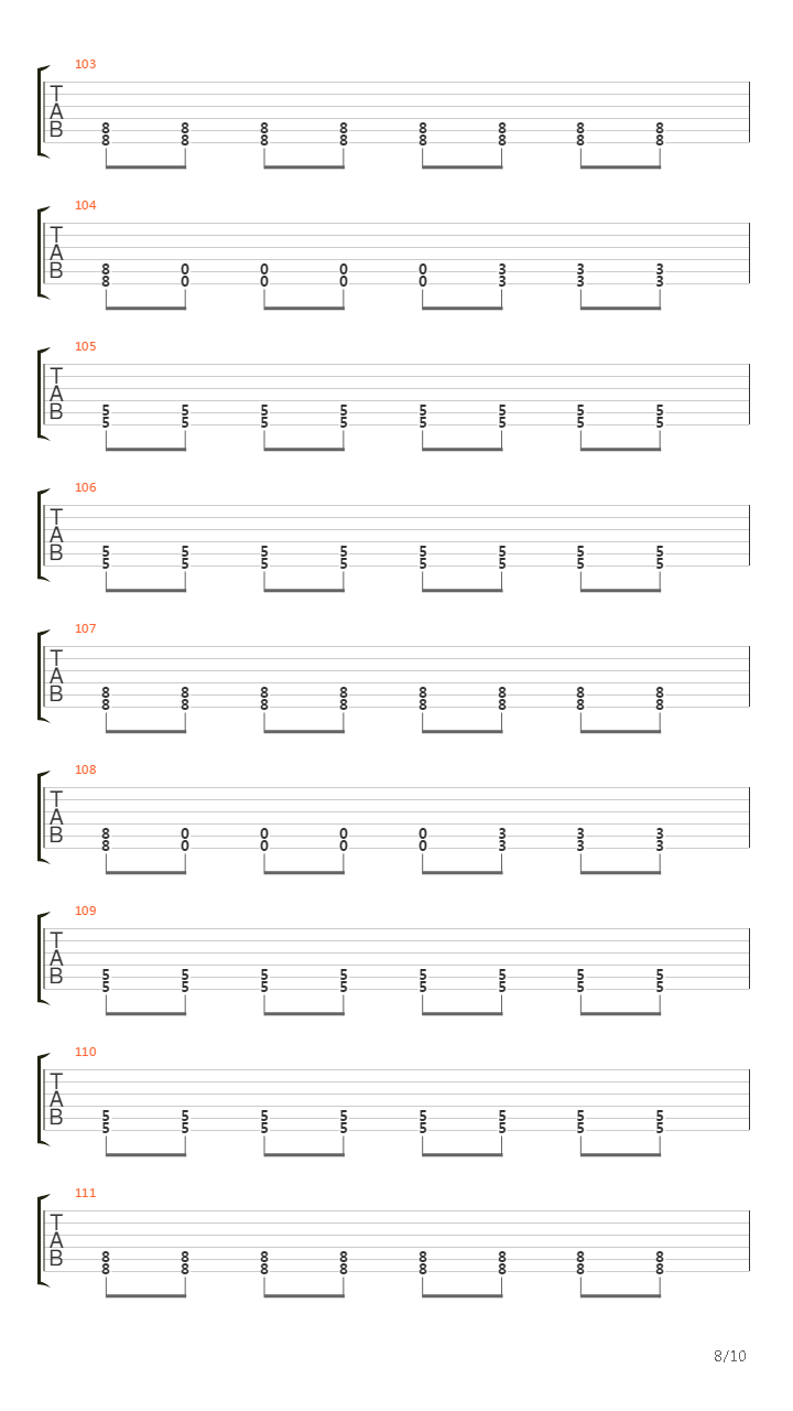 Notes In Constellations吉他谱