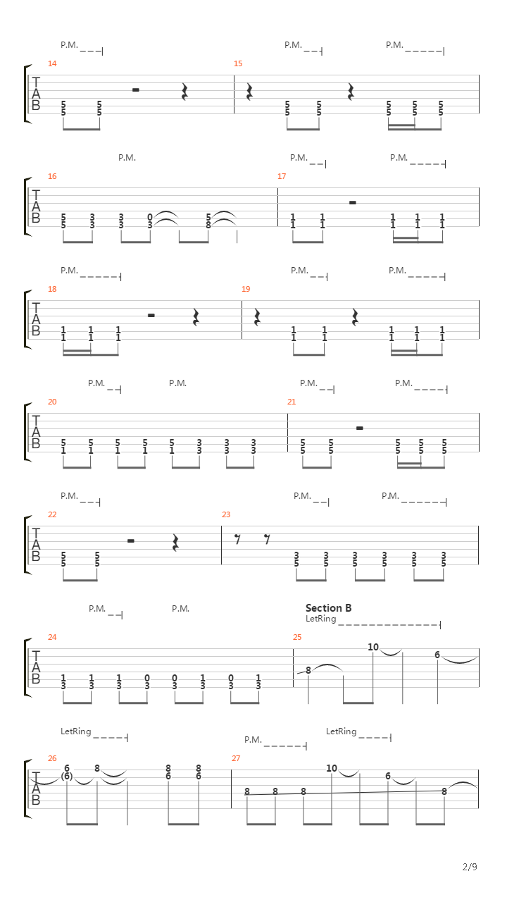 Rope吉他谱