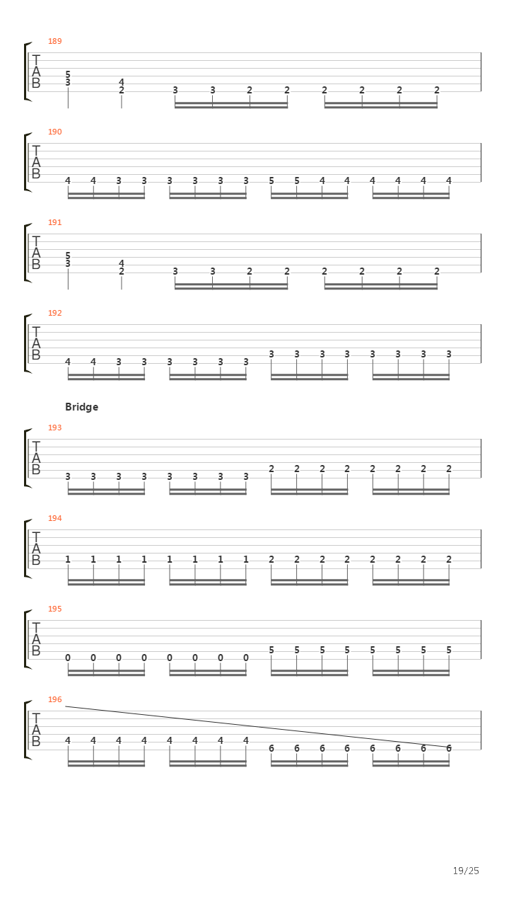 Dead And Impaled吉他谱