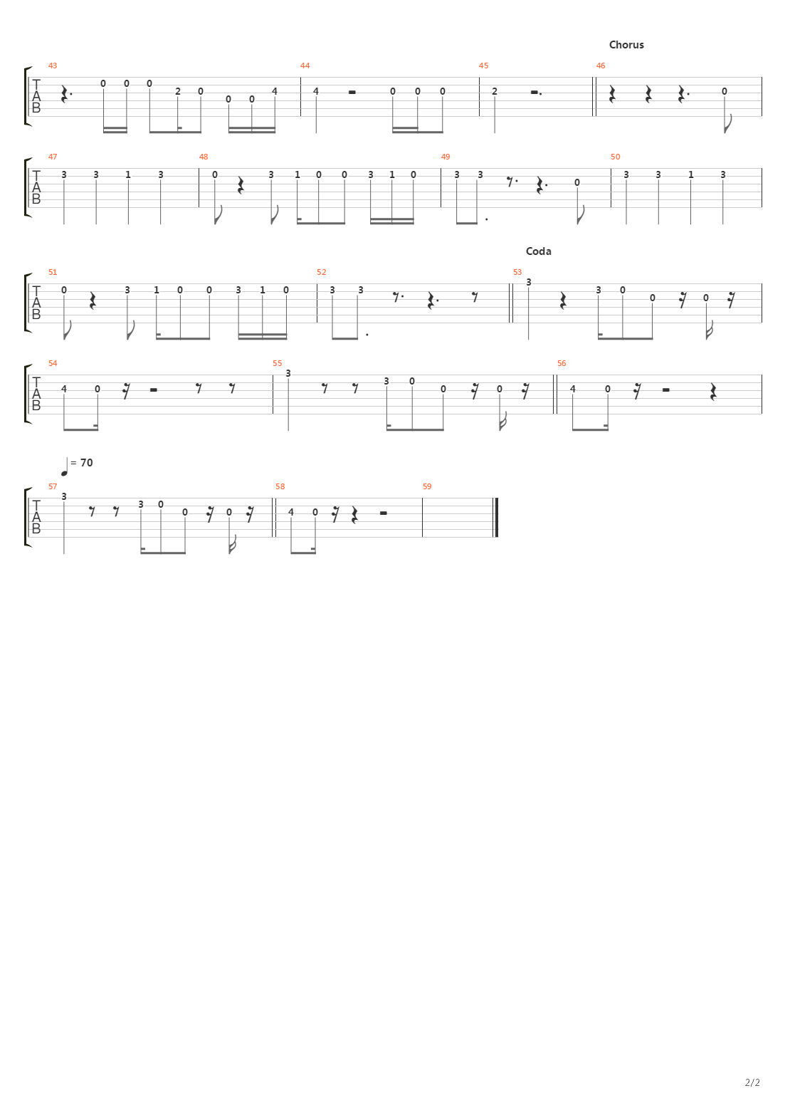 Go吉他谱