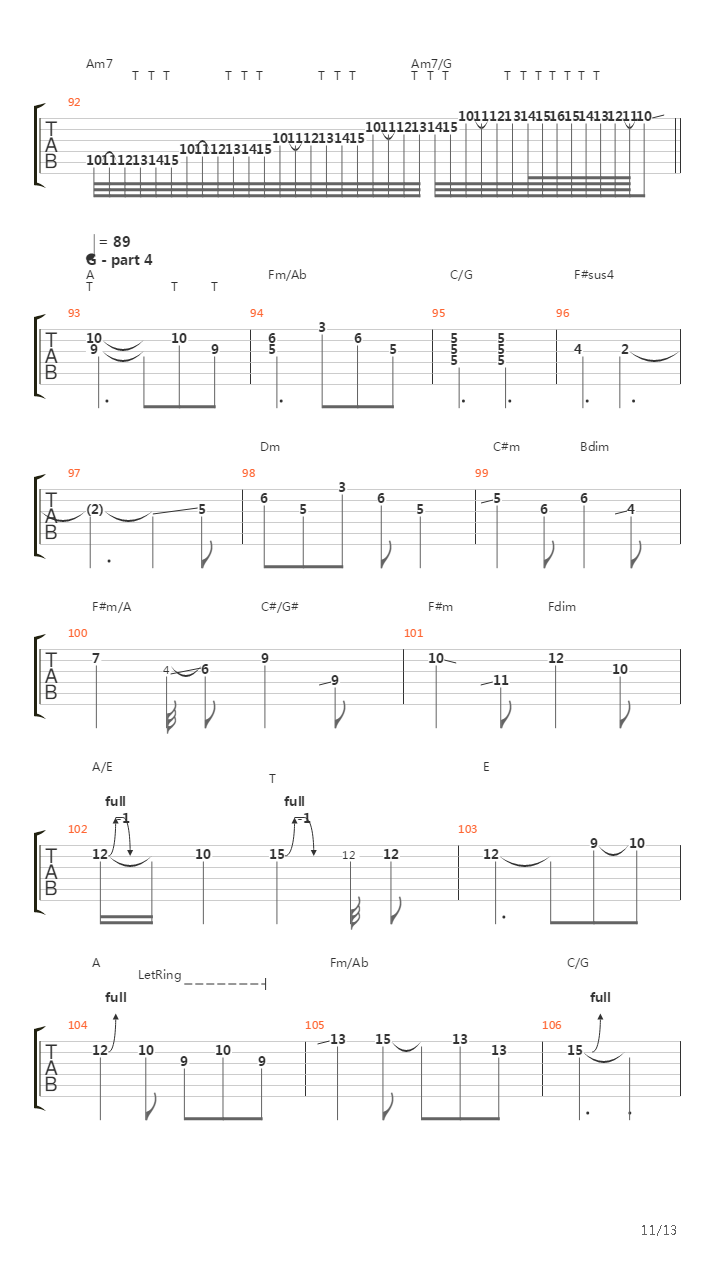 Guitar Sbrego吉他谱