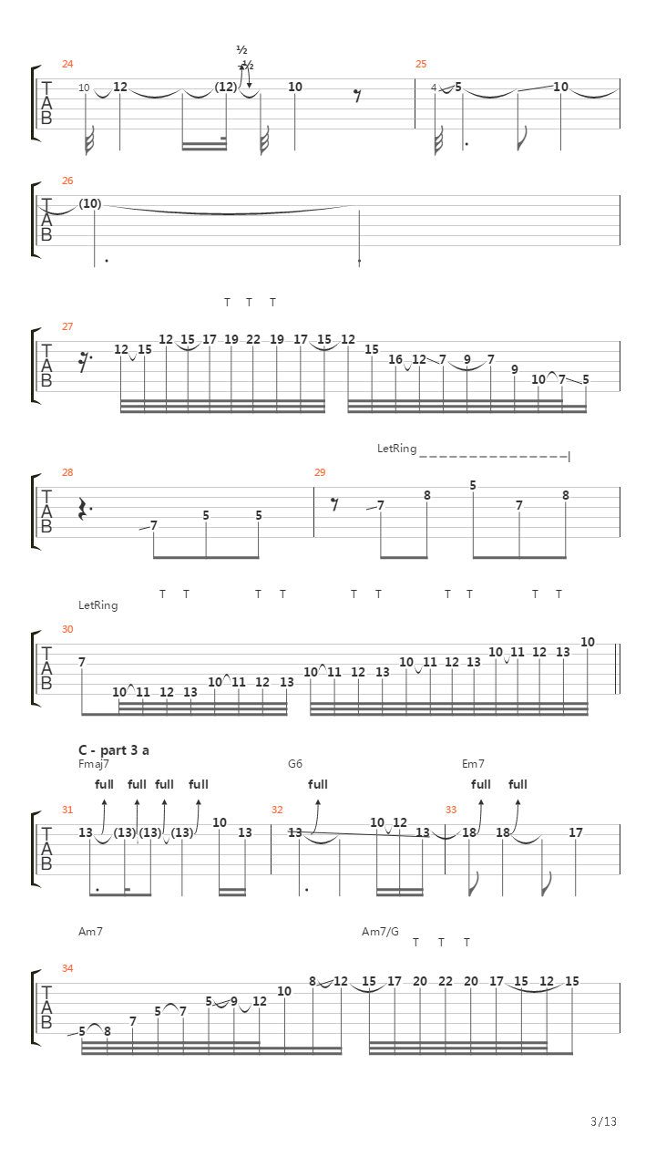 Guitar Sbrego吉他谱