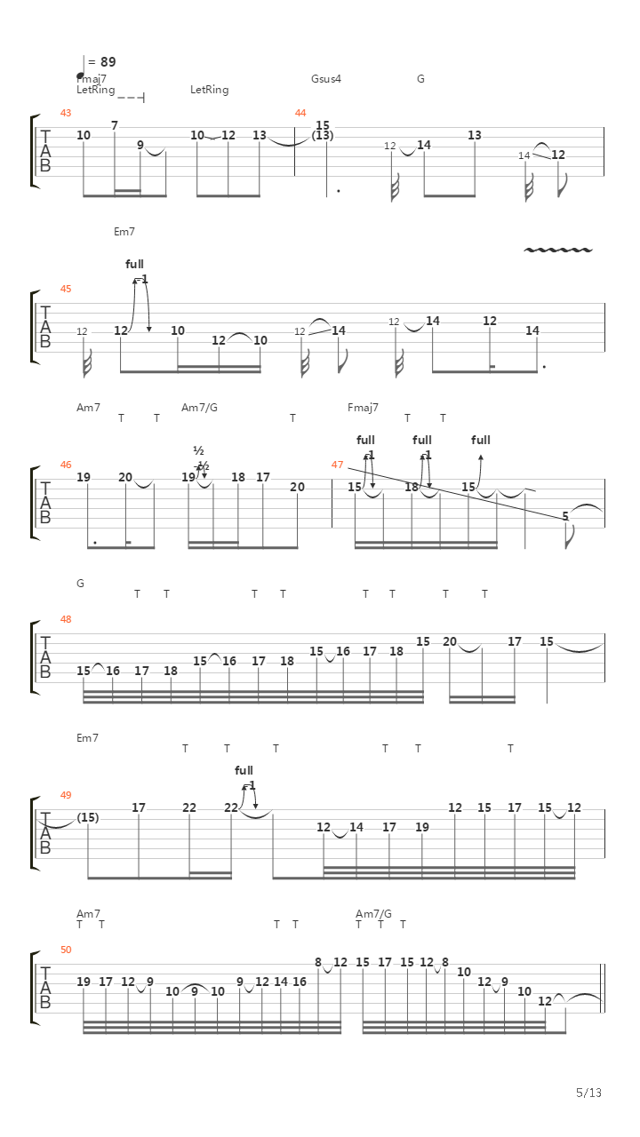 Guitar Sbrego吉他谱