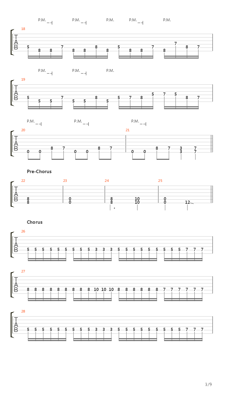 Low吉他谱