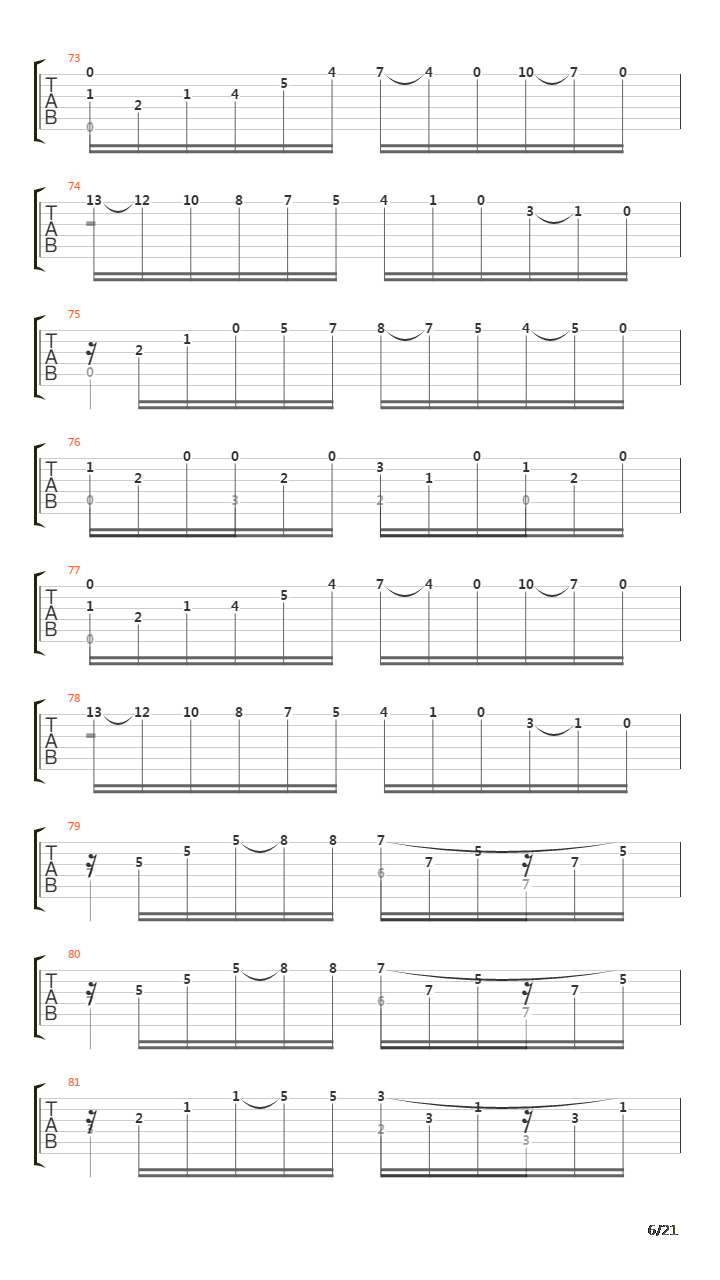 Rondo No 3吉他谱