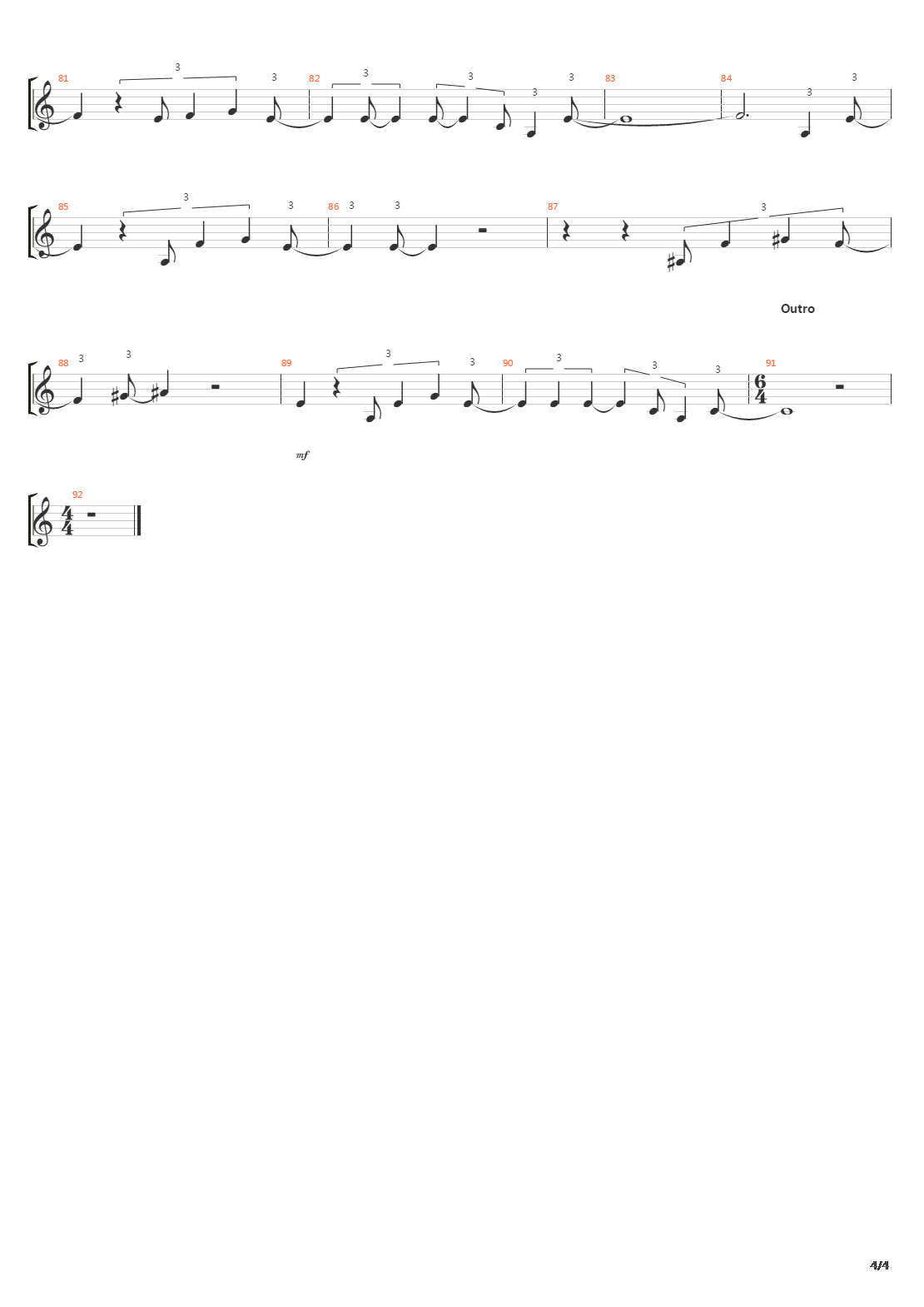 Walk Between The Raindrops吉他谱