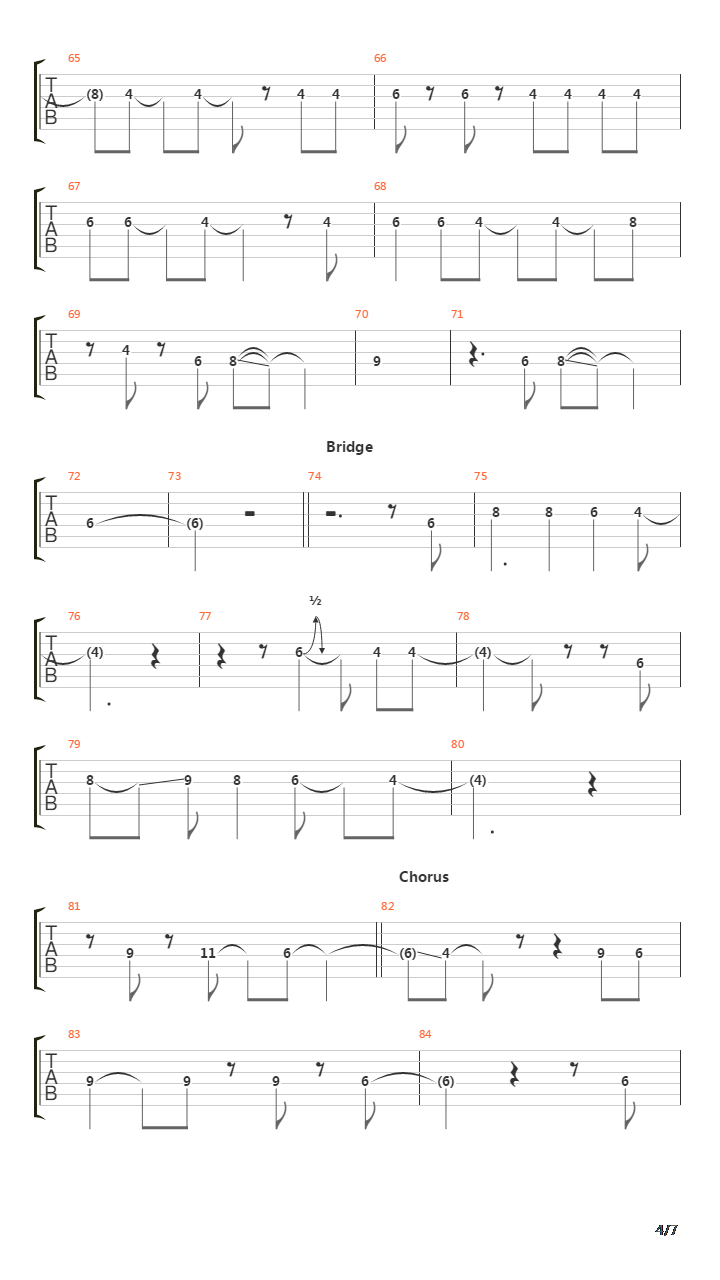 Sky Starts Falling吉他谱